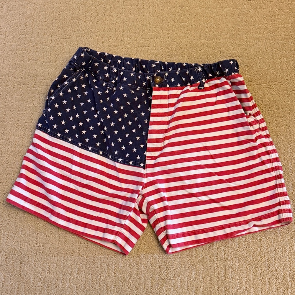 Chubbies American Flag Shorts Size Medium